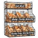 Egg Holder Countertop with 5 Dividers & DIY Nameplate to Separate Eggs