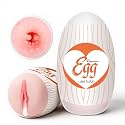 Egg Male Masturbators for Penis Training,Textured Stroker Pocket Pussy Stretchable Stimulator Sleeve with Strong Suction, Realistic Portable Anal Sex Toys for Men（Virgin Vagina）