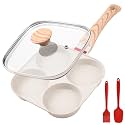 Egg Pan with Lid 4 Cup Nonstick Egg Frying Pan Omelette Skillet