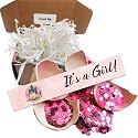Pregnancy Announcement Egg, New Baby Reveal with Pink Sequins