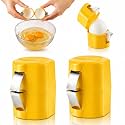 Egg Shell Opener, 2-in-1 for Raw & Boiled Eggs，Yellow