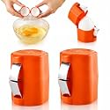 Egg Shell Opener, 2-in-1 for Raw & Boiled Eggs，Orange