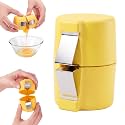 Egg Shell Opener, 2026 Egg Separator for Raw Egg Hard Boiled Egg Peeler, Stainless Steel Egg Cracker Tool Kitchen Gadgets for Cooking Baking, Eggshell Breaker，yellow：1PCS
