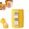 Egg Shell Opener, 2026 New Upgrade Multifunctional Handheld Egg Opener for Hard Boiled Eggs, Stainless Steel Eggshell Breaker Egg Shell Cutter Kitchen Gadgets (Yellow, 1pack)