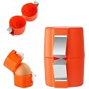 Egg Shell Opener, 2026 New Upgrade Multifunctional Handheld Egg Opener for Hard Boiled Eggs, Stainless Steel Eggshell Breaker Egg Shell Cutter Kitchen Gadgets (Orange, 1pack)