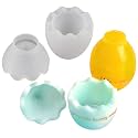 Egg Trinket Box Epoxy Resin Silicone Tray with Lid for Resin Polymer Clay Concrete Cement, DIY Jewelry Storage Case, Candlestick, Ashtray 2.6x1.6x2.2inch