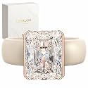 Egnaro Silicone Engagement Ring with Stone Radiant
