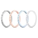 Egnaro Silicone Wedding bands women, Stackable Silicone Ring style