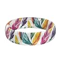 Egnaro Silicone Statement Ring Women, Floral Patterned Rubber Wedding Band