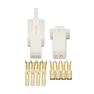 5 sets 4 pin 28mm electrical wire connectors plug male and female automobile connector white