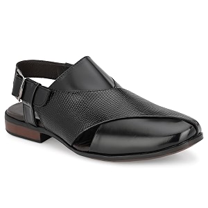 egoss Luxe Premium Genuine Leather Peshawari Sandals