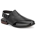 egoss Luxe Premium Genuine Leather Peshawari Sandals