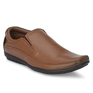 egoss Stretch Genuine Leather Slip-On Shoes for