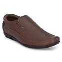 egoss Stretch Genuine Leather Slip-On Shoes for