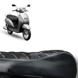 egun seat cover for access 125 bs6 amp bs4 access 125 nm with cushioning  water heat resistant pu leather  easy installation  enhances ride comfort black
