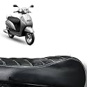 Egun Seat Cover for Access 125 BS6 & BS4, Access 125 N/M with Cushioning | Water Heat Resistant Pu Leather | Easy Installation | Enhances Ride Comfort (Black)