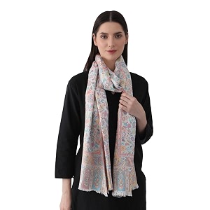 eh kani pashmina silk modal 8 color kani weave floral amp paisley stole scarfwrap