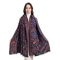 EH KANI PASHMINA SILK MODAL, 8 COLOR KANI WEAVE FLORAL &amp; PAISLEY STOLE, SCARF,WRAP