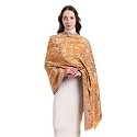 EH KANI PASHMINA SILK MODAL, 8 COLOR KANI WEAVE FLORAL &amp; PAISLEY STOLE, SCARF,WRAP