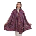 EH KANI PASHMINA SILK MODAL, 8 COLOR KANI WEAVE FLORAL &amp; PAISLEY STOLE, SCARF,WRAP