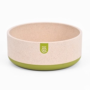 eha earth friendly ecoblend dog food bowl  dog bowl amp  pet bowl made with rice husk  anti-skid  700 ml 1 unit  spring green