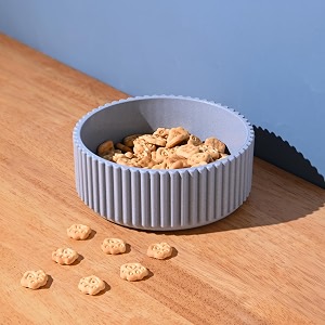eha earth friendly ecocog dog food bowl  set of 1 750 ml  anti-skid dog bowl amp cat bowl  cat food bowls  pet bowl made with rice husk biocomposites  dog bowl large size  azure