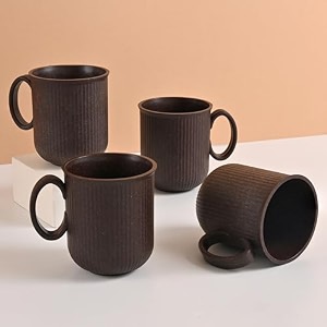 eha earth friendly statement coffee mug set of 4  350 ml  cups and mugs made with rice husk  coffee cup  microwave safe mugs for coffee reheat only  cute coffee mugs for gift  coffee