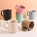 Eha Earth Friendly Statement Coffee Mug Set of 6 Made with Rice Husk| 350ml