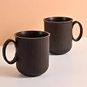 Eha Earth Friendly Statement Coffee Mug Set | Coffee Mugs Set of 2 | 350 ml | Cups and Mugs Made with Rice Husk Biocomposite | Microwave Safe Mugs for Coffee (Reheat Only) | Mugs for Gift | Coffee