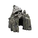 EHC Skull Mountain Aquarium Ornament Fish Tank Decorations Small Terrain Scenery Decorations for Reptile Wargaming