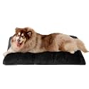 EHEYCIGA Fluffy Dog Crate Bed, Plush XX Large Dog Pillow, Black