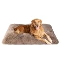 EHEYCIGA Fluffy Dog Crate Bed, Plush Extra Large Dog Pillow, Camel