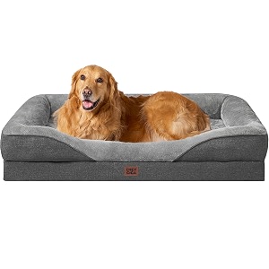 eheyciga memory foam orthopedic xl dog bed for extra large dog 106x76x19cm