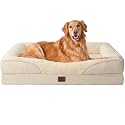 EHEYCIGA Memory Foam XL Dog Bed for Extra Large Dog, 106x76x19cm, Beige