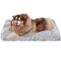 EHEYCIGA XXL Calming Fluffy Dog Bed For Extra Large Dog 120x90x10cm, Grey