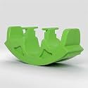 eHomeKart Playgro 3 In 1 See Saw Tunnel Rocker For Kids -Green, 2 In 1 Tunnel And Rocker For Indoors And Outdoors Toy For Boys And Girls Of Age 1-8 Years - Dimesnsions: 106 X 26 X 42 Cm, Piece 1