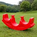 eHomeKart Playgro 3 in 1 See Saw Tunnel Rocker for Kids - 2 in 1 Tunnel and Rocker for Indoors and Outdoors - Perfect Toy for Boys and Girls of Age 1-8 Years - DIMESNSIONS: 106 x 26 x 42 cm,Red
