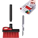 Eightiz 5-in-1 Cleaning Soft Brush Keyboard Cleaner, Multi-Function Computer Tools Kit Corner Gap Duster Key-Cap Puller for Bluetooth Earphones, Laptop Air-pods & Pro Camera Lens (Random Colour)