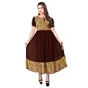 eightone Floral Printed Cotton Frock for Women
