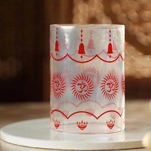 ein sof akhand diya with adjustable bati for pooja 5 inches large size brass diyas with wick lifting screw lever amp borosilicate glass cover for home decoration  puja amp gifting 250ml  48 hour