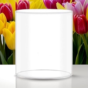 ein sof diya glass cover only - xm size borosilicate glass cover without diya - height 3 inches width 3 inches transparent
