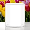 Ein Sof Diya Glass Cover Only - XM Size Borosilicate Glass Cover Without Diya - Height 3 Inches, Width 3 Inches, Transparent