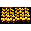 EIN SOF LED Tealight Candles - Pack of 48 pcs, Safe, Eco-Friendly, and Long-Lasting Flameless &amp; Smokeless Candles for Romantic Ambiance and Versatile Decorating - Warm White, 3cmx3cm