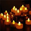 Ein Sof LED Tealight Candles - Set of 36 pcs, Safe, Eco-Friendly, and Long-Lasting Flameless & Smokeless Candles for Romantic Ambiance and Versatile Decorating - Warm White, 3cmx3cm