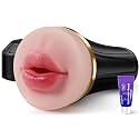 EINSEO Manual Male Masturbator, 8in Oral Tongue Fleshy Sleeve Pocket Pussy