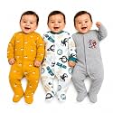EIO 100% Cotton Baby Rompers Sleepsuits Jumpsuits Night Suits for Newborn Baby Boys &amp; Girls | Soft Infant Bodysuit | Pack of 3 Kids Rompers