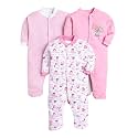 EIO 100% Cotton Baby Rompers Sleepsuits Jumpsuits Night Suits for Newborn Baby Boys &amp; Girls | Soft Infant Bodysuit | Pack of 3 Kids Rompers