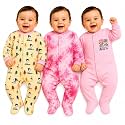 EIO 100% Cotton Baby Rompers Sleepsuits Jumpsuits Night Suits for Newborn Baby Boys &amp; Girls | Soft Infant Bodysuit | Pack of 3 Kids Rompers