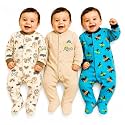EIO 100% Cotton Baby Rompers Sleepsuits Jumpsuits Night Suits for Newborn Baby Boys &amp; Girls | Soft Infant Bodysuit | Pack of 3 Kids Rompers
