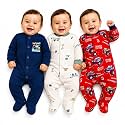 EIO 100% Cotton Baby Rompers Sleepsuits Jumpsuits Night Suits for Newborn Baby Boys &amp; Girls | Soft Infant Bodysuit | Pack of 3 Kids Rompers